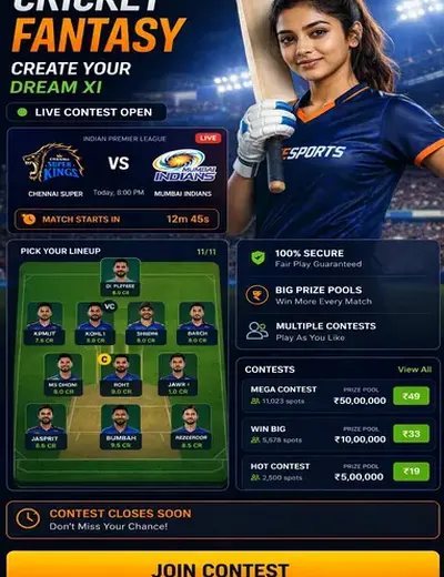 Darim77 (darim 77) fantasy cricket & matchday visual 3